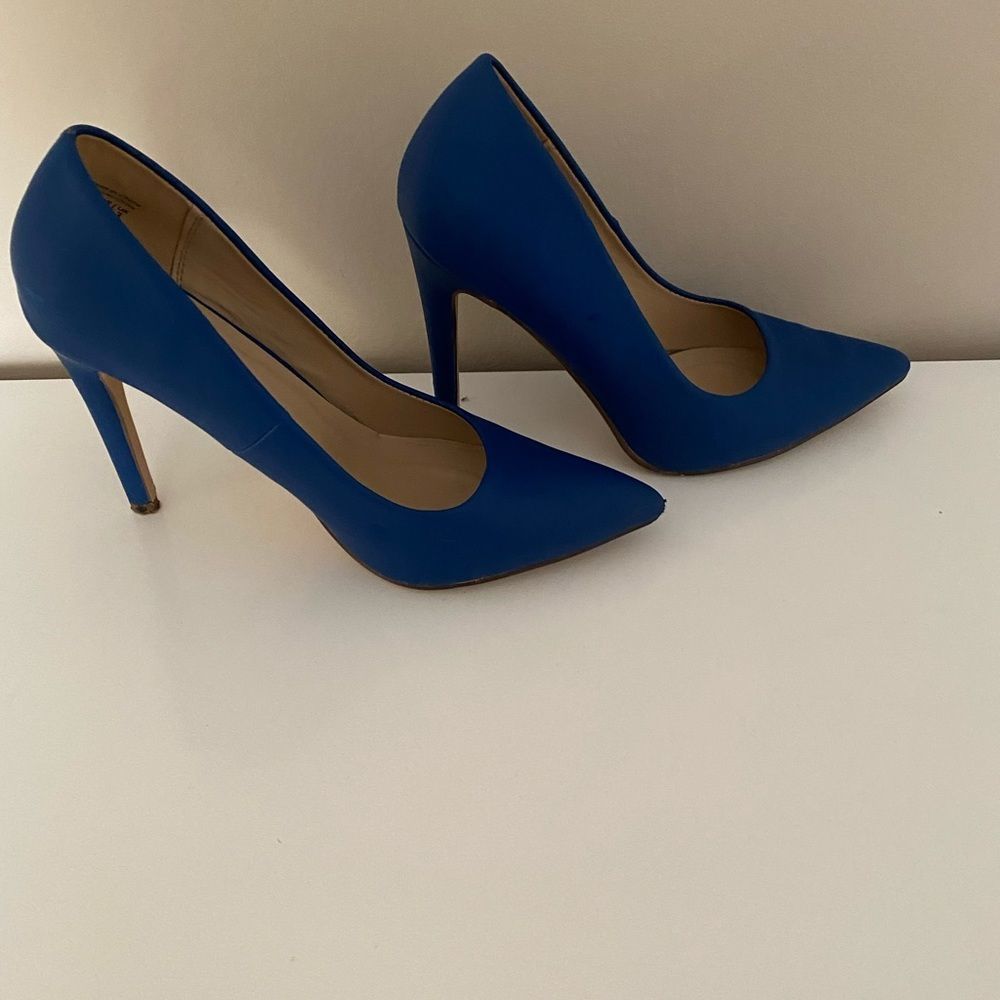 Call It Spring Blue Pointed Heels - Picture 10 of 10